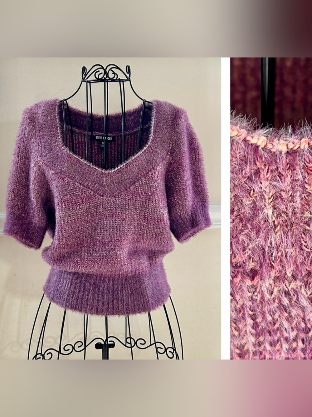 Steve Madden Stephanie Short Sleeve Sweater